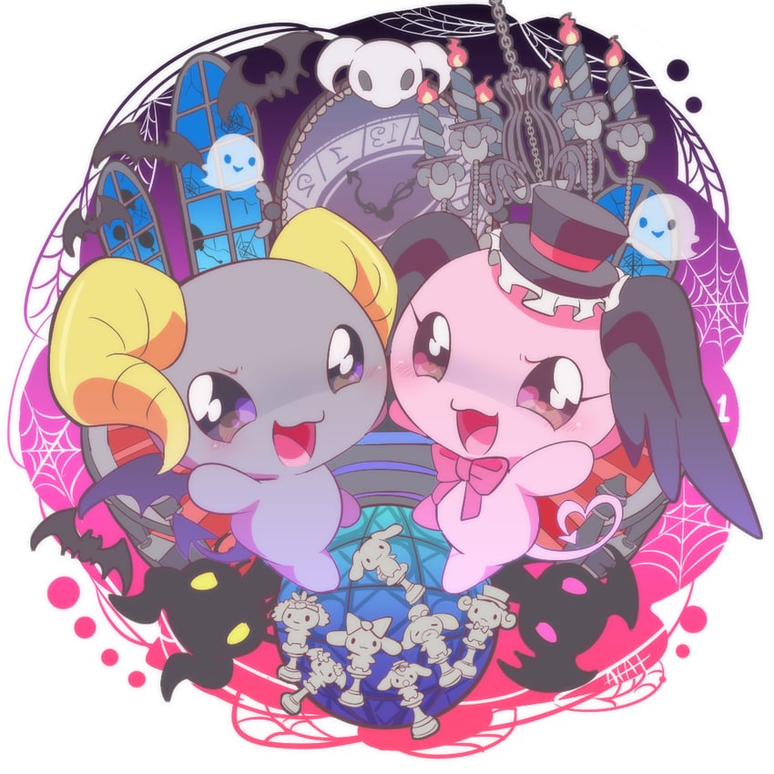 cinnamoroll, milk, mocha, berry, cherry, and 3 more (sanrio and 2 more) drawn by hiyoko_at