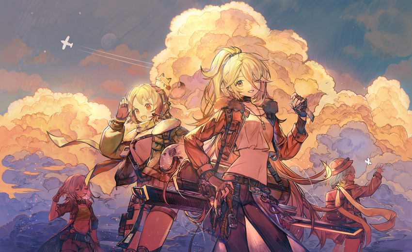 croque, sol, earhart, and fern (girls' frontline and 1 more) drawn by rosette_(yankaixuan)