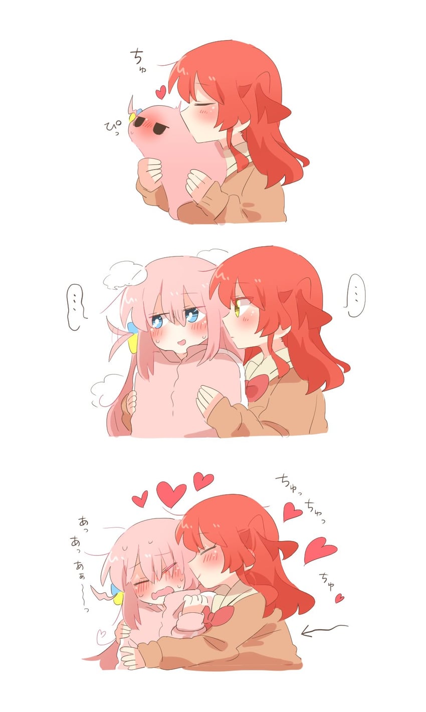 gotoh hitori and kita ikuyo (bocchi the rock!) drawn by rebecca_(keinelove)