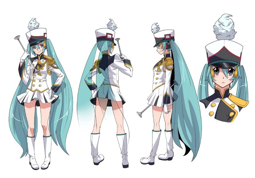 hatsune miku (vocaloid) drawn by hirabaru_kenji
