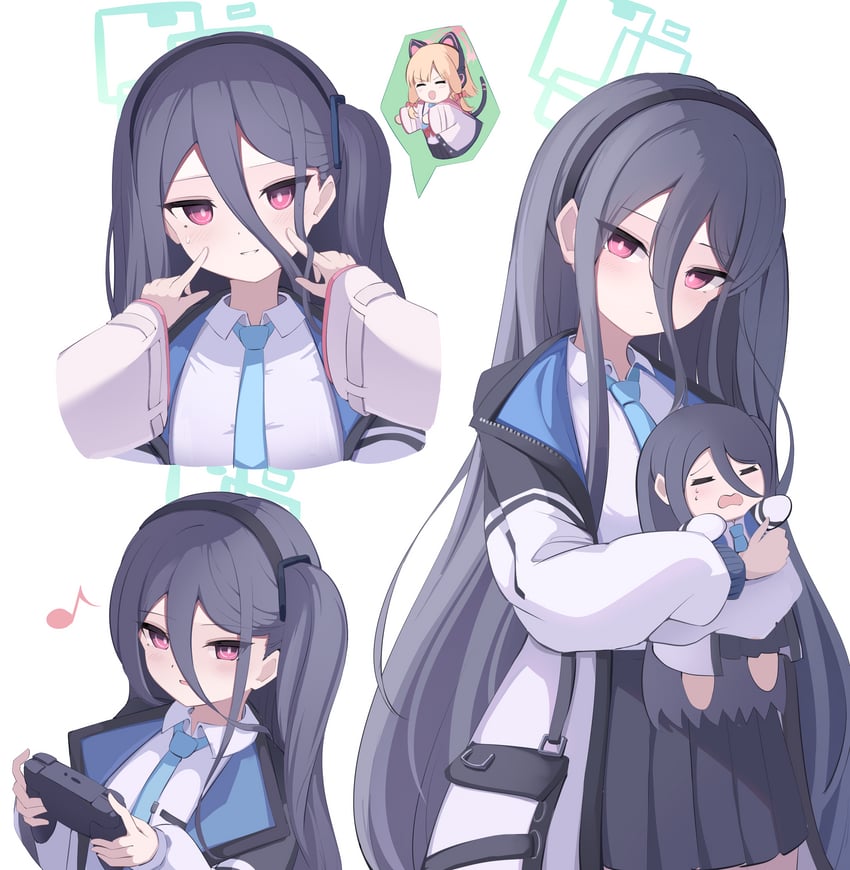 momoi and kei (blue archive) drawn by noria_nada