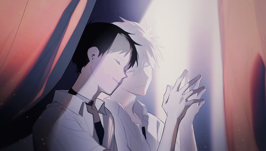 ikari shinji and nagisa kaworu (neon genesis evangelion and 2 more) drawn by shikiri