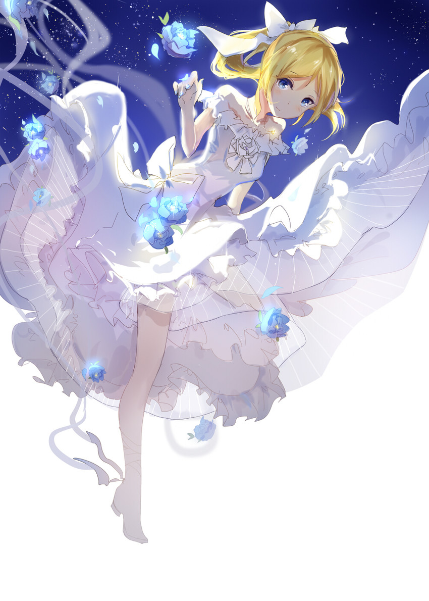 ayase eli (love live! and 1 more) drawn by douzhi