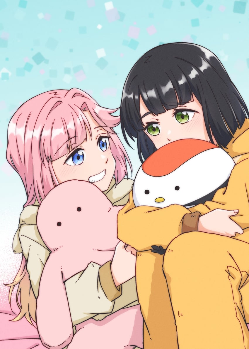 momose ginko, anyoji hime, tsuru, and funio (love live! and 2 more) drawn by donpa