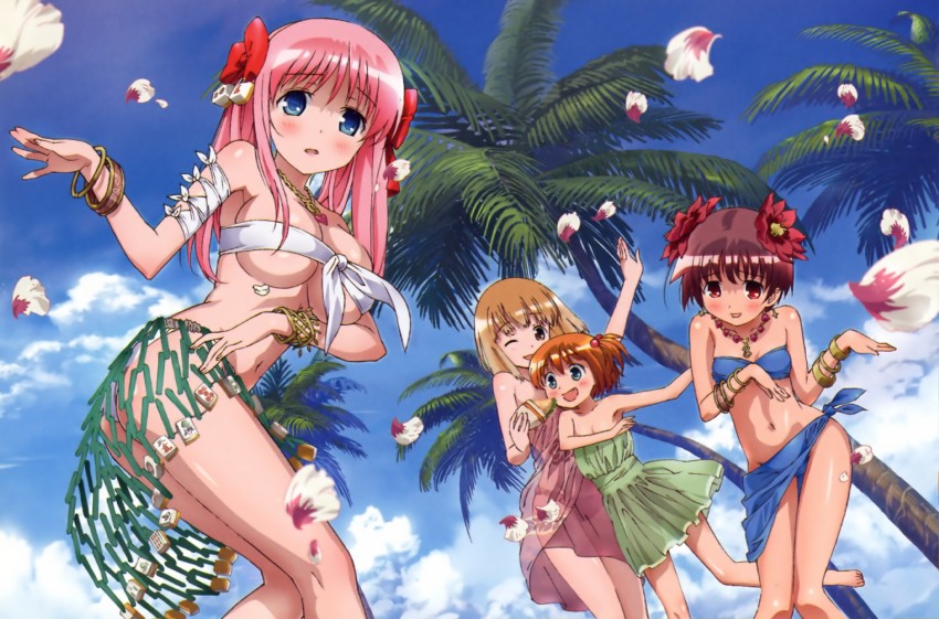 haramura nodoka, miyanaga saki, fukuji mihoko, and kataoka yuuki (saki) drawn by hosoda_naoto
