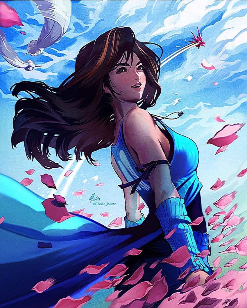 rinoa heartilly (final fantasy and 1 more) drawn by tholia_bentz