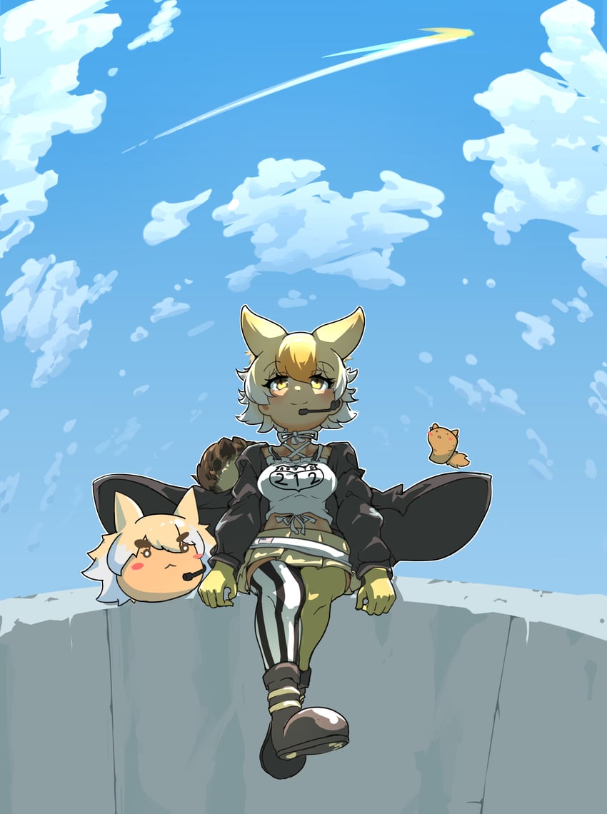 coyote and coyopotato (kemono friends and 1 more) drawn by orange_ardy1203