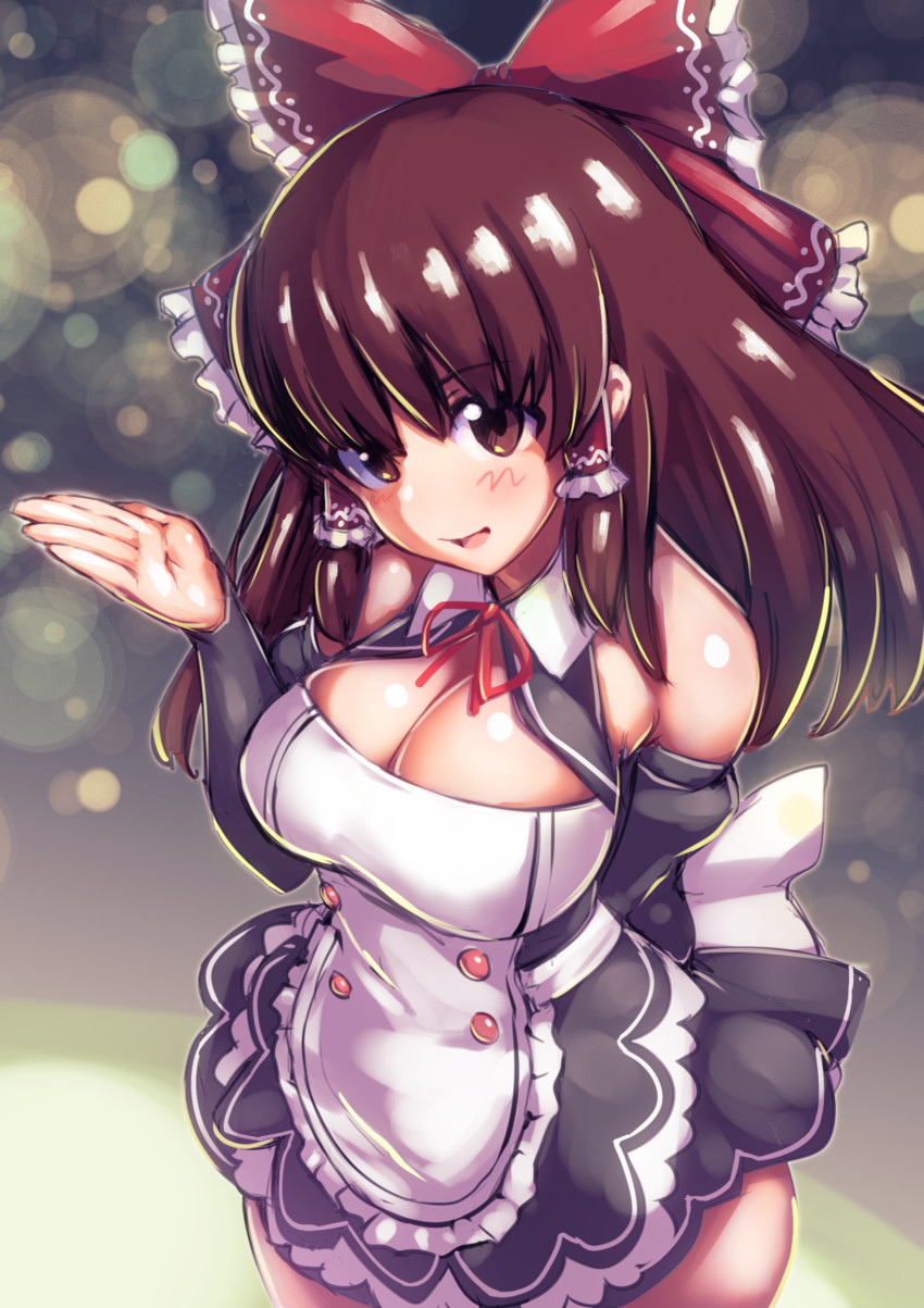 hakurei reimu and kanna (touhou and 2 more) drawn by marakasu_(chinkasu)