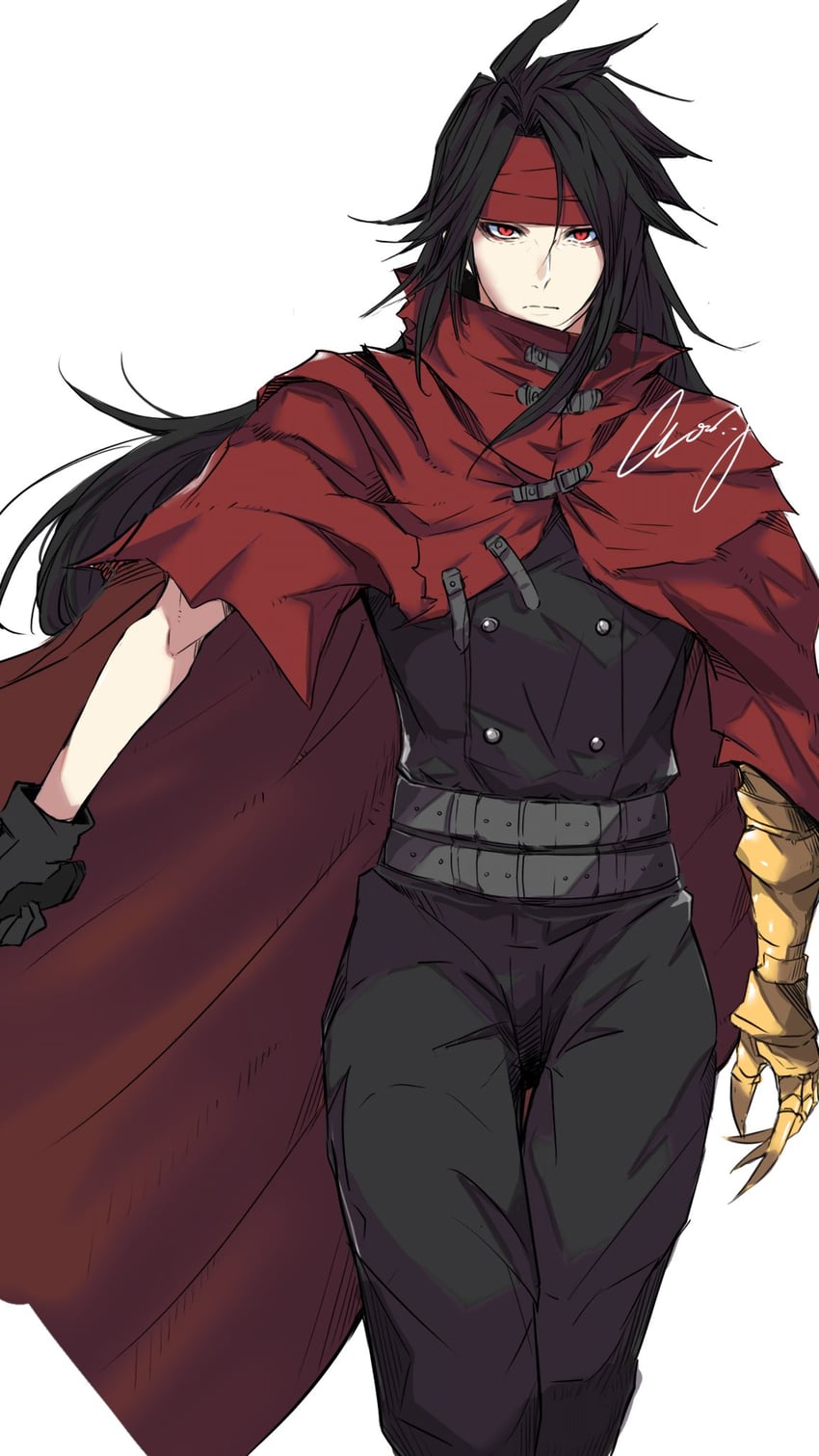 vincent valentine (final fantasy and 1 more) drawn by crazy02oekaki