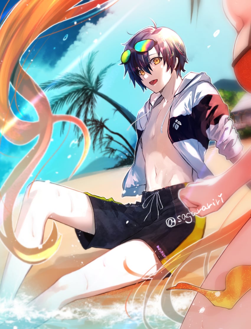 estelle bright and joshua bright (eiyuu densetsu and 1 more) drawn by sagara_riri