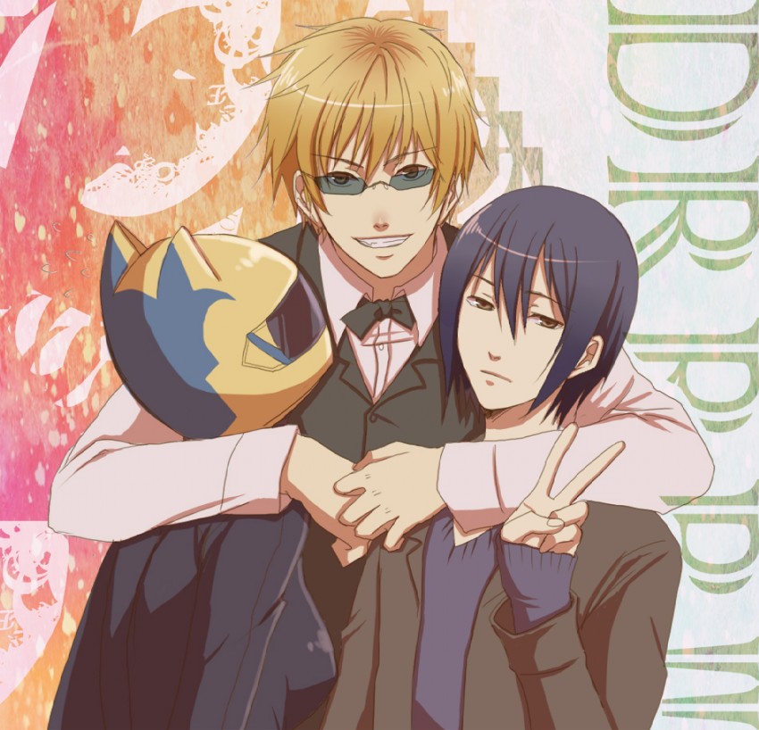 heiwajima shizuo, celty sturluson, and heiwajima kasuka (durarara!!) drawn by fuyufuchi