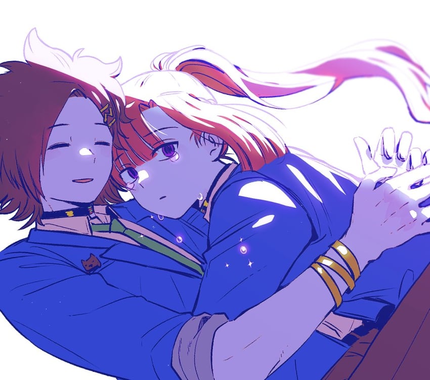 chidouin sara and tazuna joe (kimi ga shine) drawn by dabin_kgs
