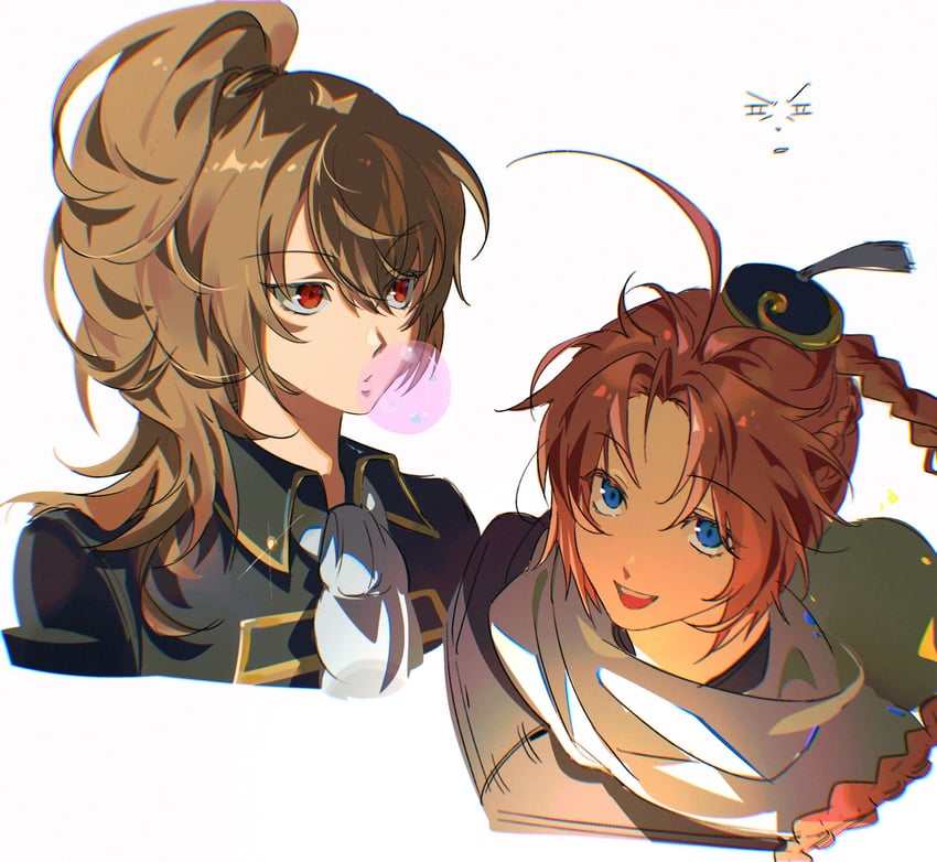 okita sougo, kamui, and okita souko (gintama) drawn by nong1ji