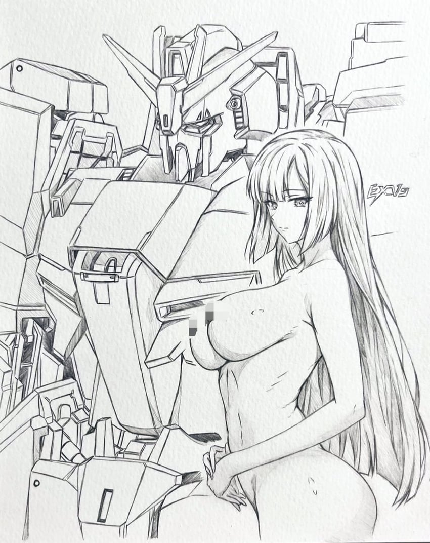 zeta gundam and roux louka (gundam and 1 more) drawn by seishun_dendeke