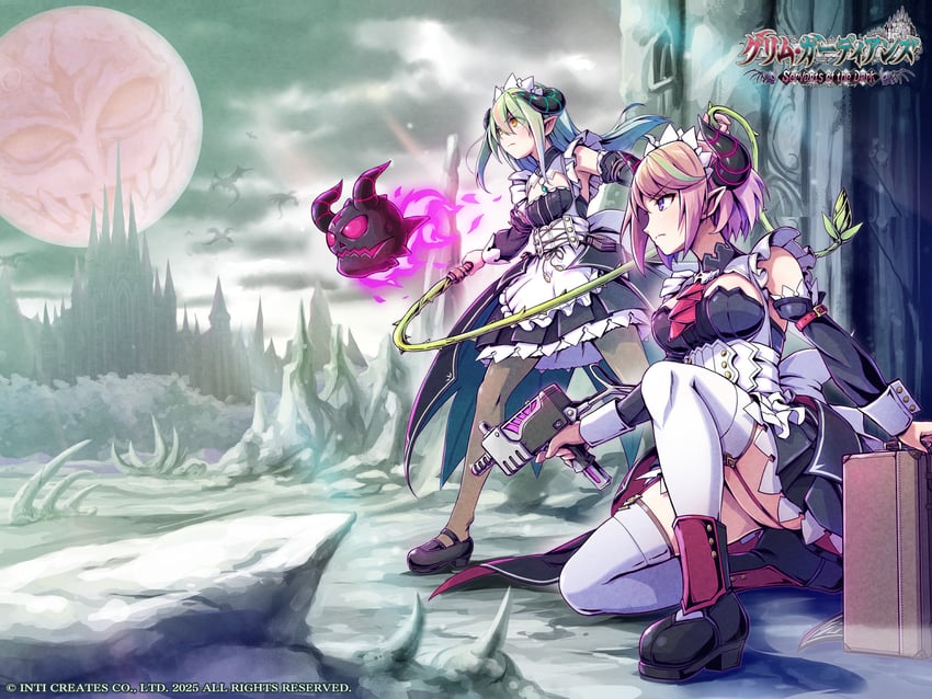 masha, kirika, and demon lord maxim (gal gun and 1 more) drawn by masanori_ito