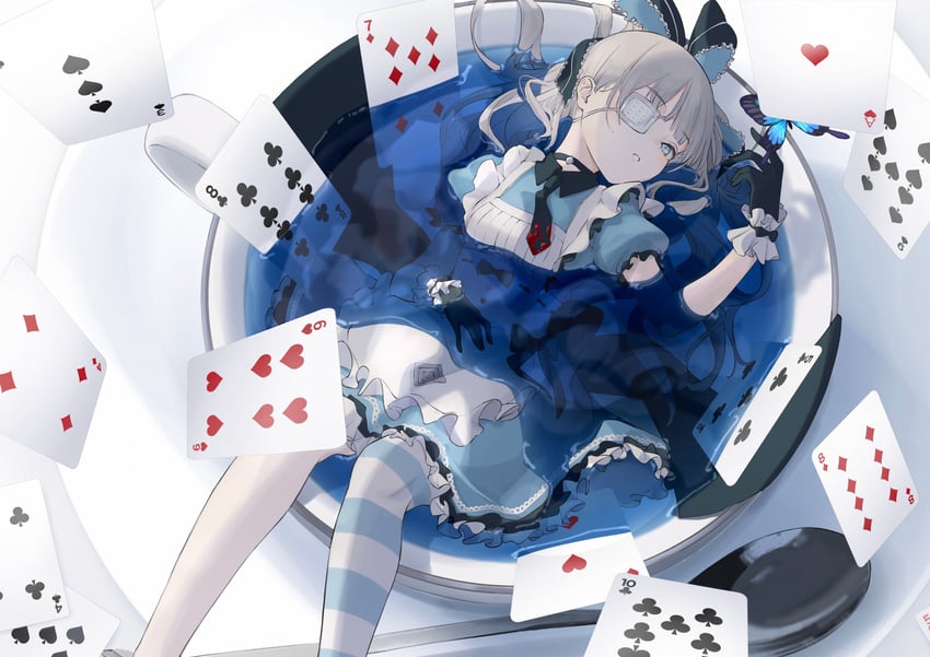 glacia (alice's adventures in wonderland and 2 more) drawn by daayoshi_(urgs7855)