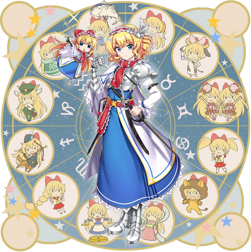 alice margatroid and shanghai doll (touhou and 1 more) drawn by rotte_(1109)