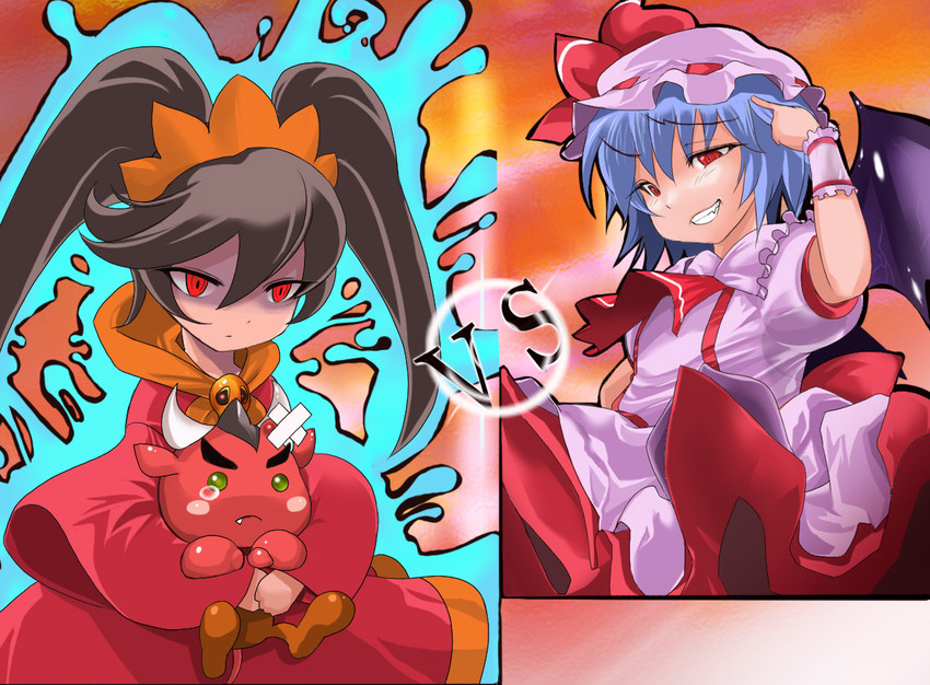 remilia scarlet, ashley, and red (touhou and 1 more) drawn by mokomoko_yanakku