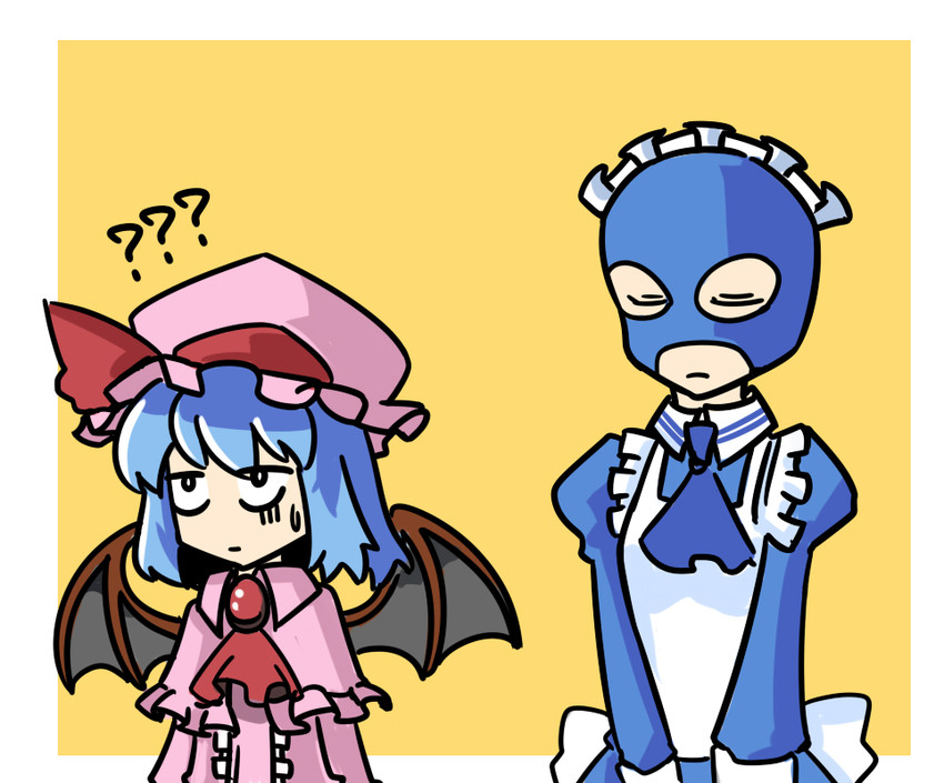 remilia scarlet, izayoi sakuya, spy, and blu spy (touhou and 1 more) drawn by zassou_maruko