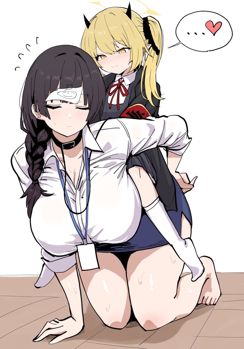 sensei, doodle sensei, ibuki, and female sensei (blue archive) drawn by xipa