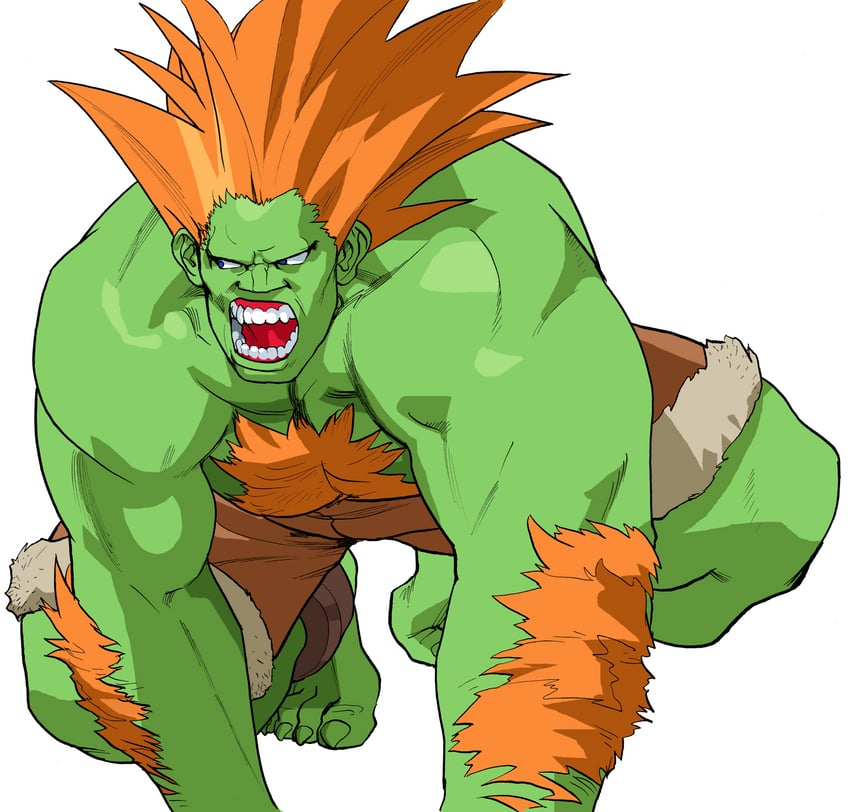 blanka (street fighter and 1 more) drawn by bengus