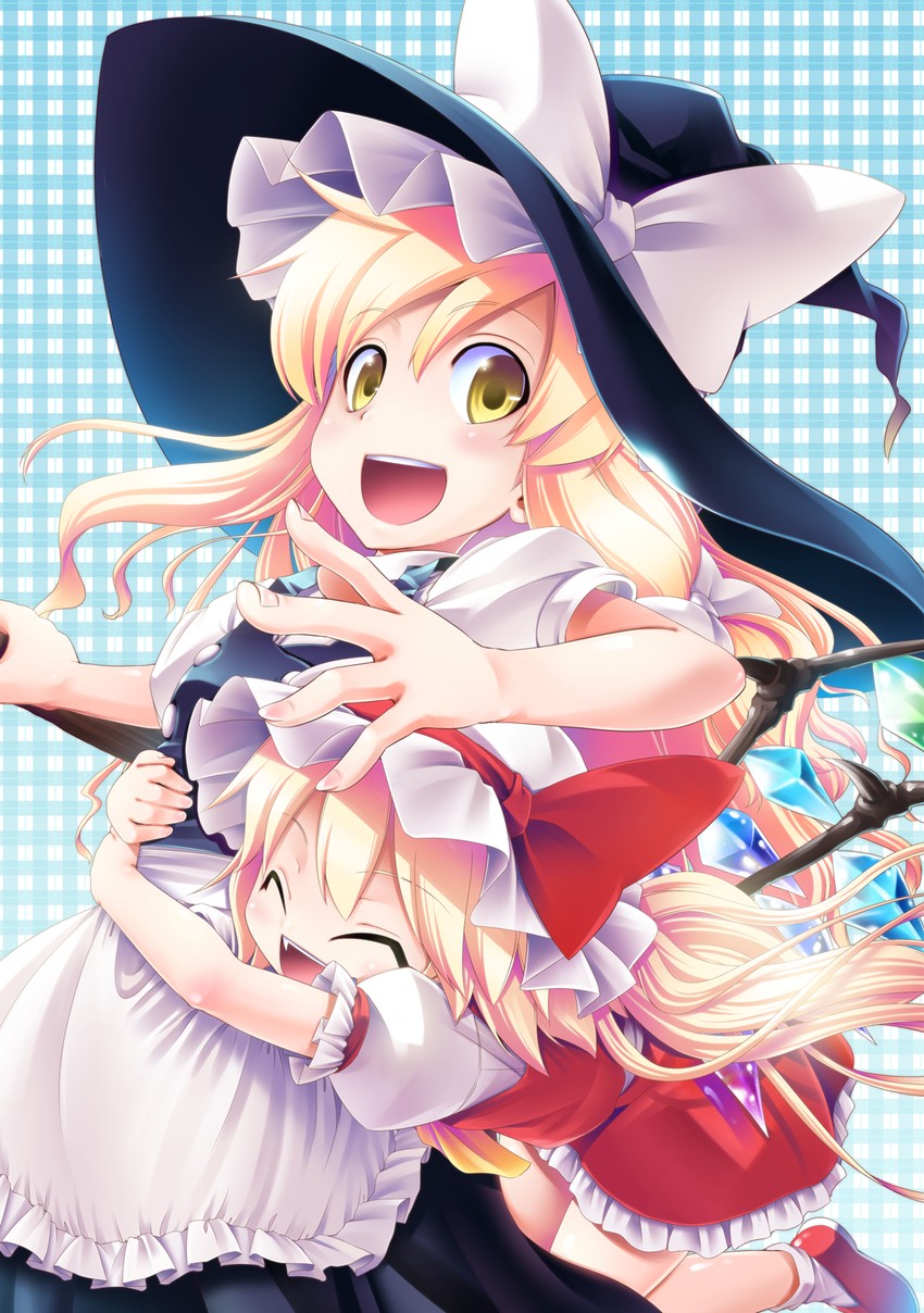 kirisame marisa and flandre scarlet (touhou) drawn by aozora_market