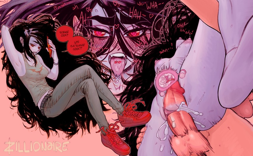 marceline abadeer and princess bonnibel bubblegum (adventure time) drawn by zillionaire