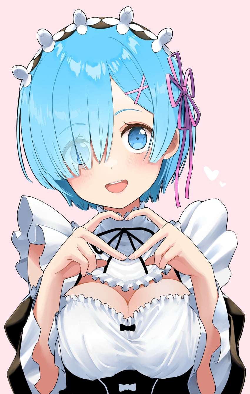 rem (re:zero kara hajimeru isekai seikatsu) drawn by mameroku