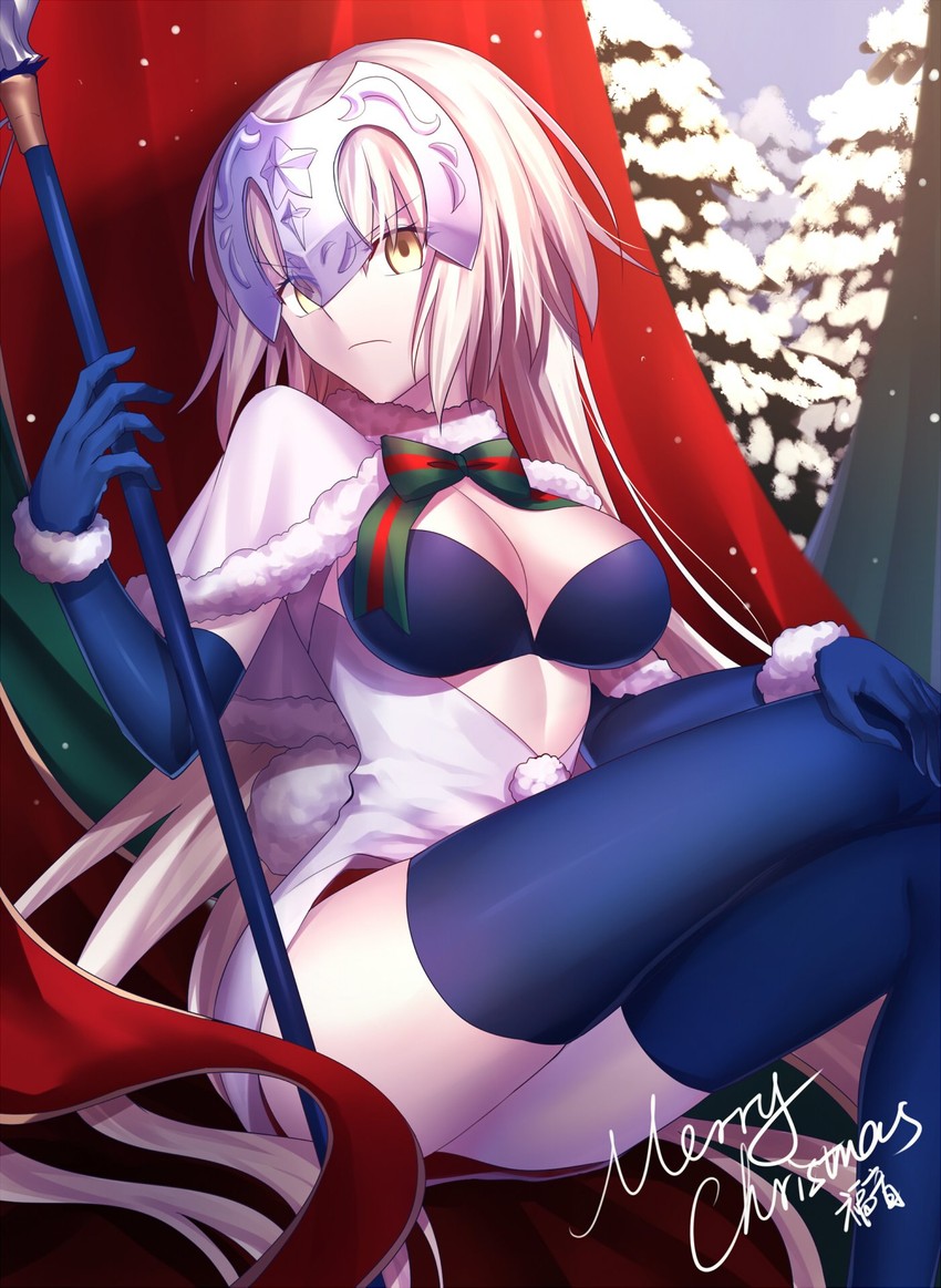 jeanne d'arc alter and jeanne d'arc alter santa lily (fate and 1 more) drawn by gogatsu_fukuin