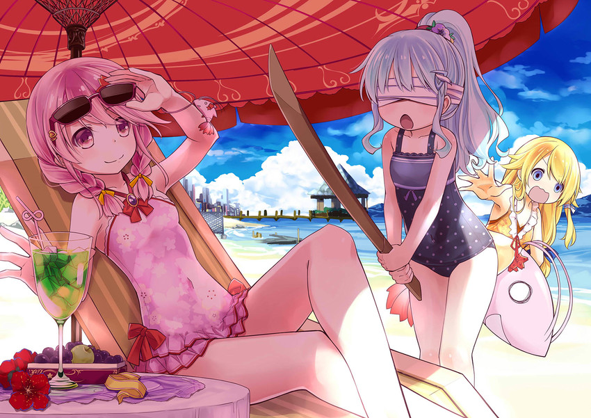 xuan ying, kuuki shoujo, and xiao ma (sergestid shrimp in tungkang and 2 more) drawn by 54hao