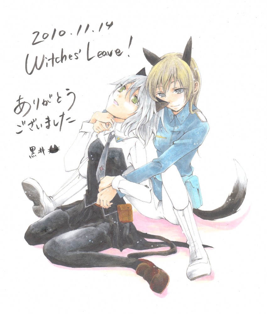 sanya v. litvyak and eila ilmatar juutilainen (world witches series and 1 more) drawn by kuroi2214