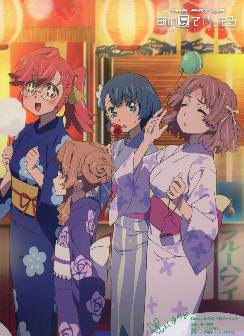 tanigawa kanna, takatsuki ichika, yamano remon, and kitahara mio (dengeki moeoh and 1 more) drawn by tanaka_masayoshi