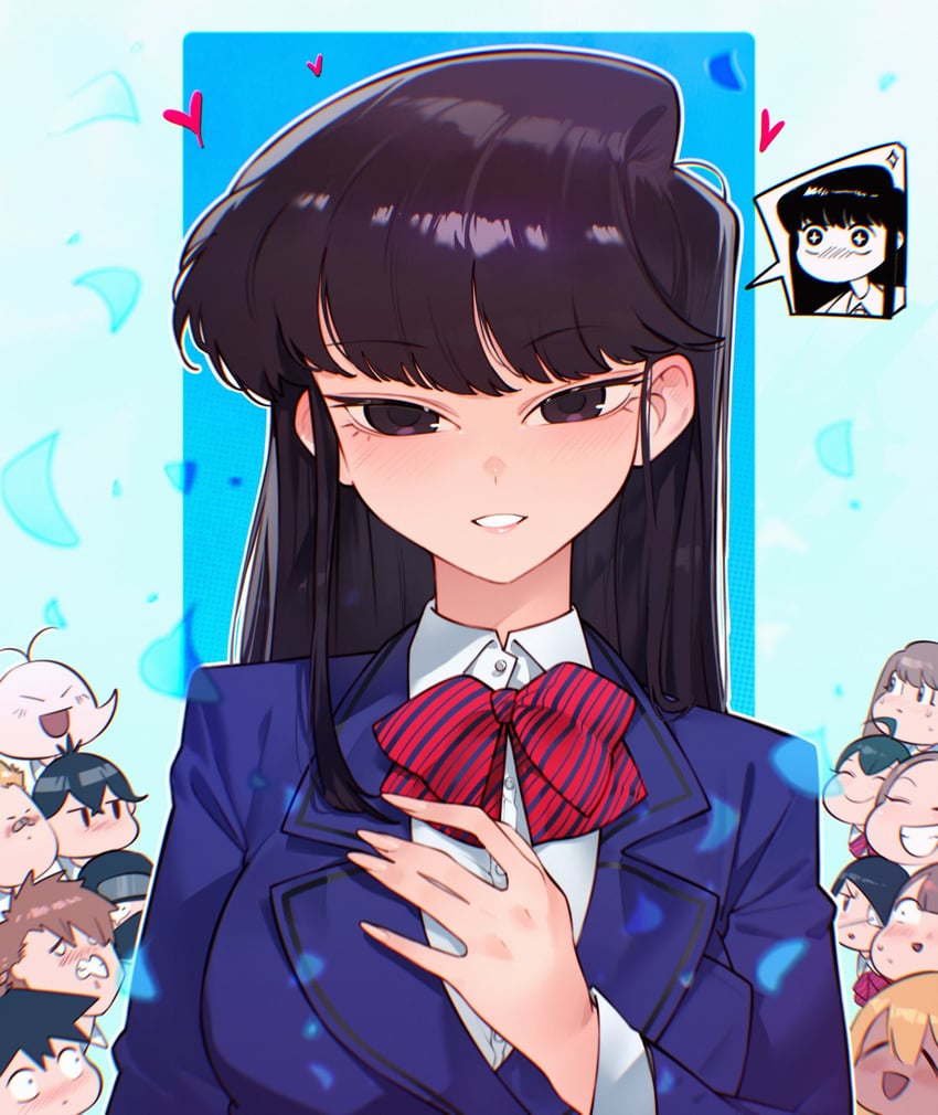 komi shouko (komi-san wa komyushou desu) drawn by cesar_art456