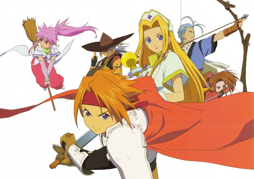 arche klein, mint adenade, cress albane, chester burklight, fujibayashi suzu, and 1 more (tales of and 1 more)