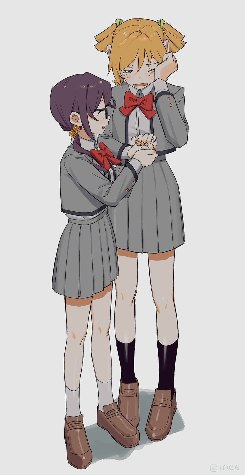 daiba nana and hoshimi junna (shoujo kageki revue starlight) drawn by ineesan