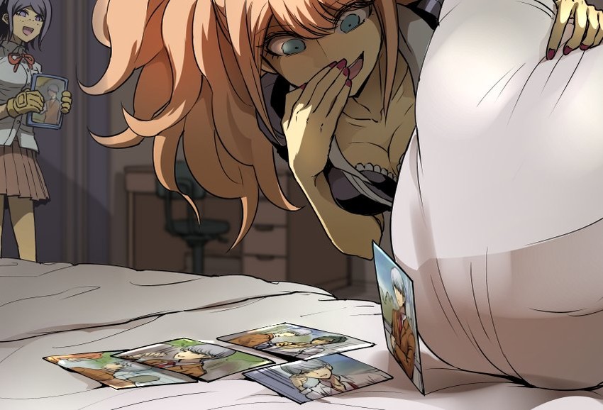 enoshima junko, ikusaba mukuro, sakakura juuzou, and munakata kyousuke (danganronpa and 1 more) drawn by youko-shima