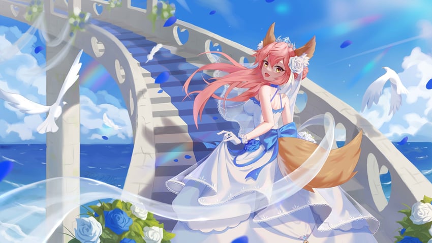 tamamo and tamamo no mae (fate and 1 more) drawn by die_shao_xian
