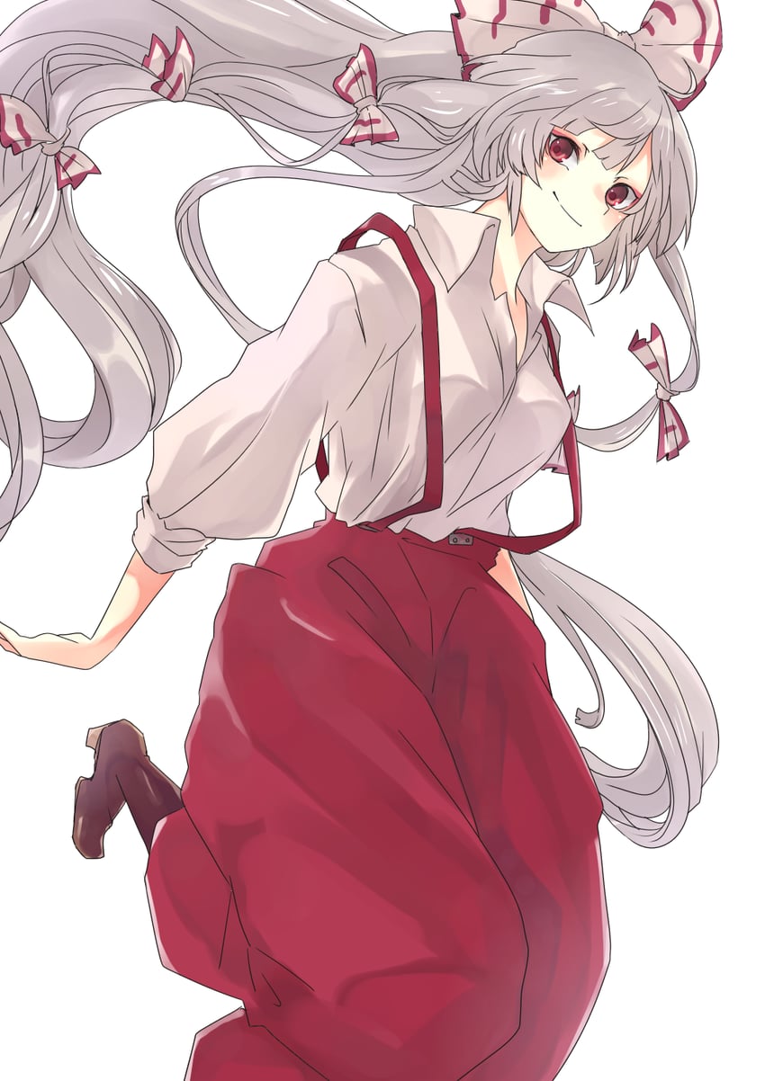 fujiwara no mokou (touhou) drawn by door_(honto_honto1909)