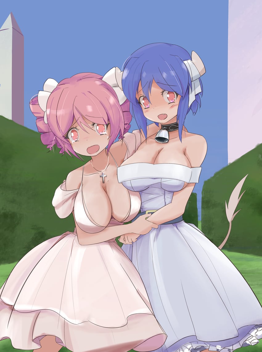 minos and pino (jashin-chan dropkick) drawn by minos_drawfag