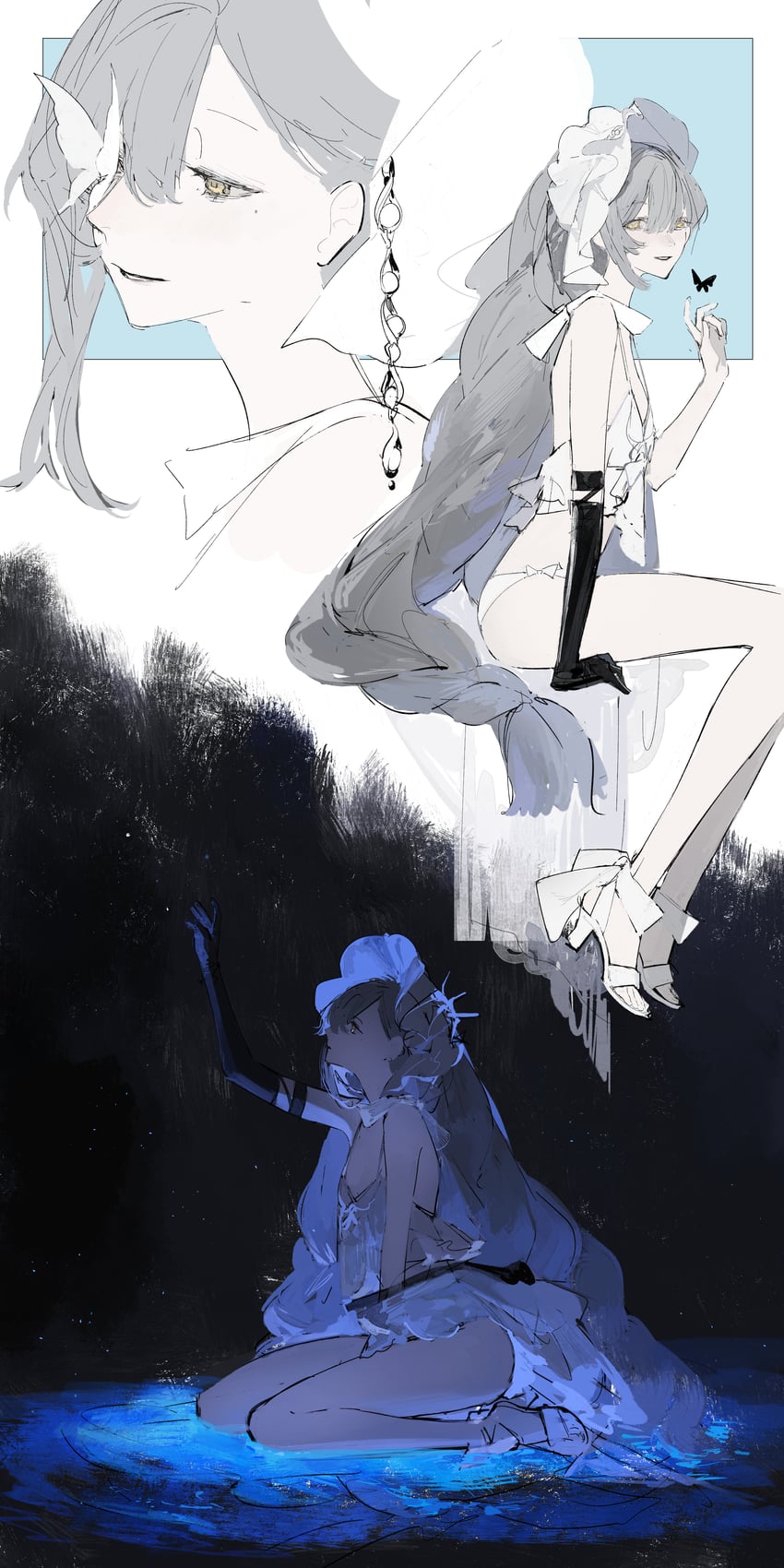 clotho (girls' frontline and 1 more) drawn by meru02295238
