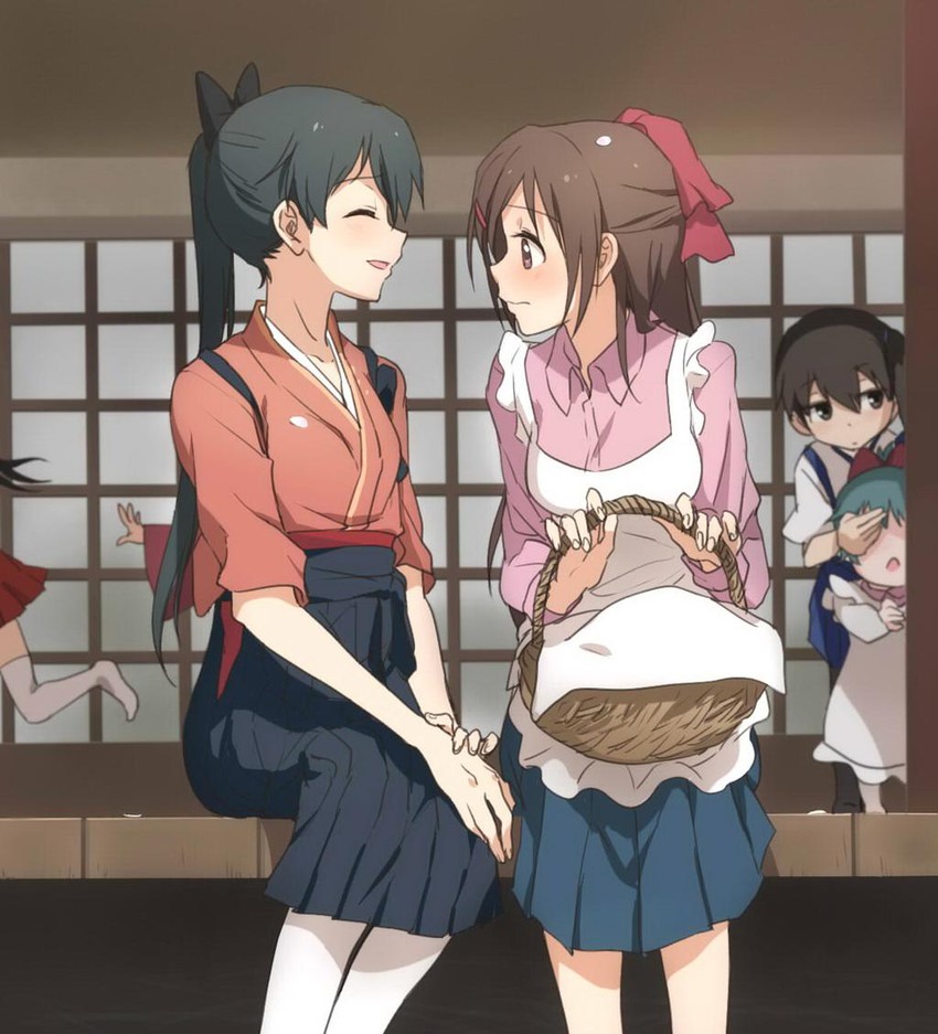 kaga, akagi, ryuujou, houshou, mamiya, and 1 more (kantai collection) drawn by kisetsu
