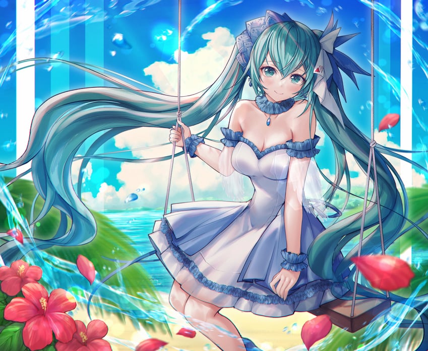 hatsune miku (vocaloid) drawn by mirukurim
