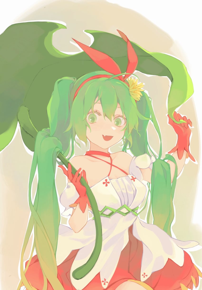 hatsune miku and thumbelina (vocaloid and 1 more) drawn by virno
