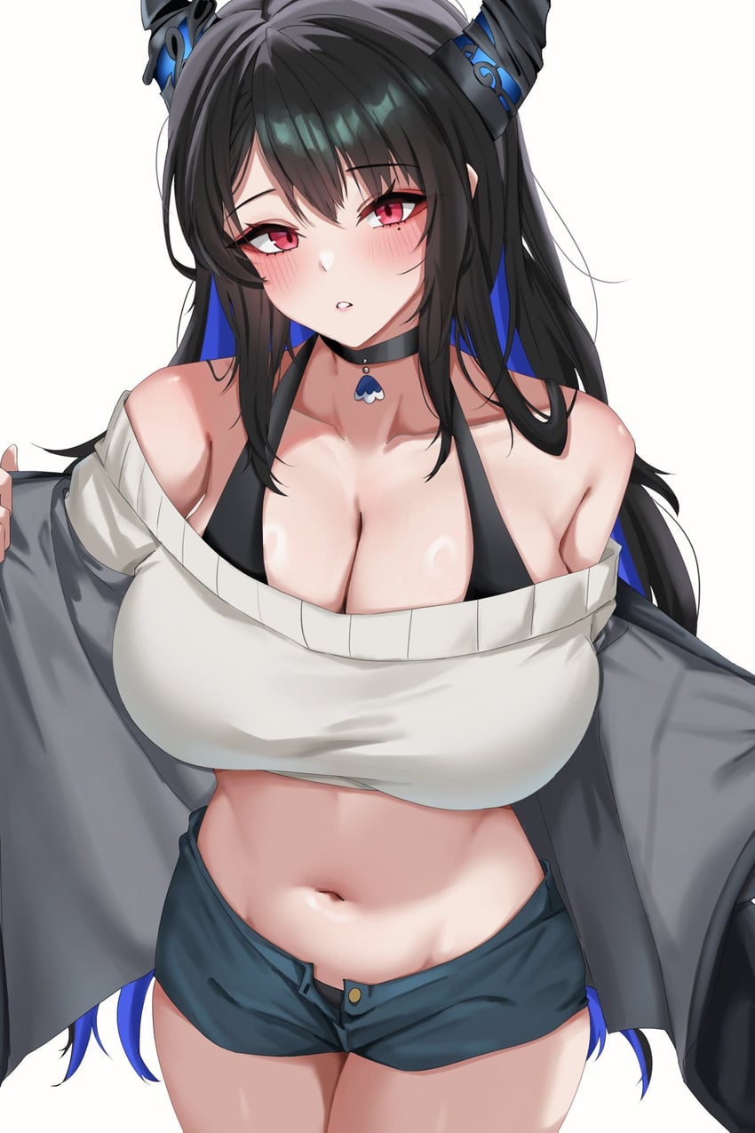 nerissa ravencroft (hololive and 1 more) drawn by yobi_(ybpac18)