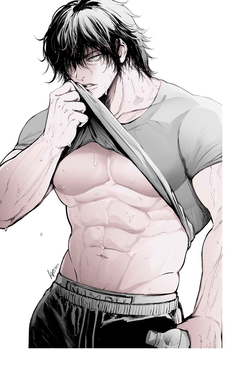 tokita ouma (kengan and 1 more) drawn by kyowo_sukkesuke