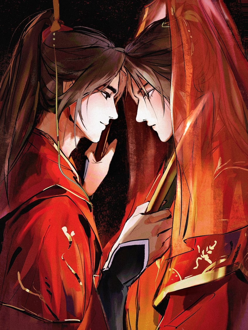 chu wanning and mo ran (erha he ta de bai mao shizun) drawn by gui_(e91617)