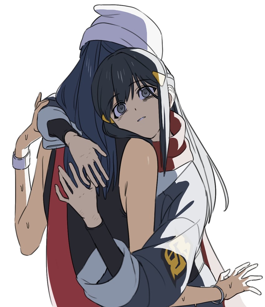 dawn and akari (pokemon and 2 more) drawn by 987645321o