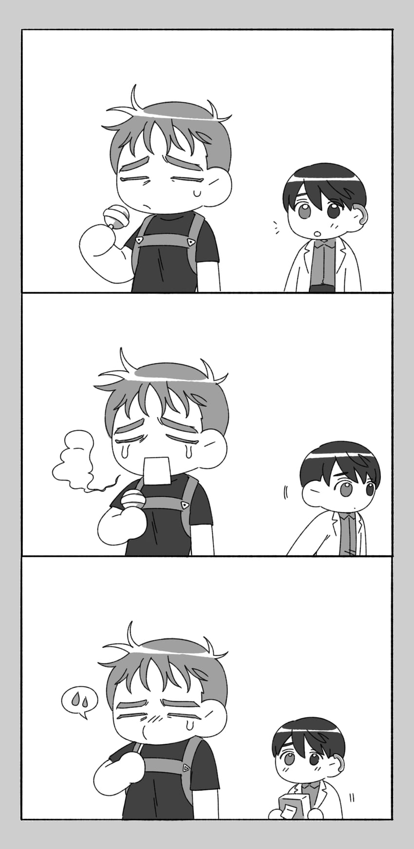 park moo-hyun and jihyeok seo (eoduun badaui deungbul-i doeeo) drawn by gof2ull