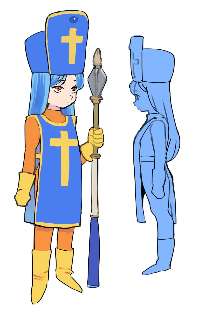 priest (dragon quest and 1 more) drawn by gan2