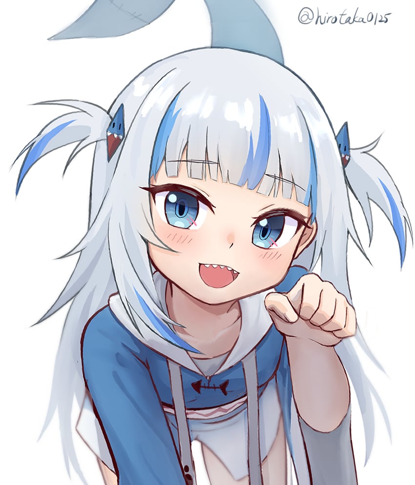 gawr gura (hololive and 1 more) drawn by hirotaka0125